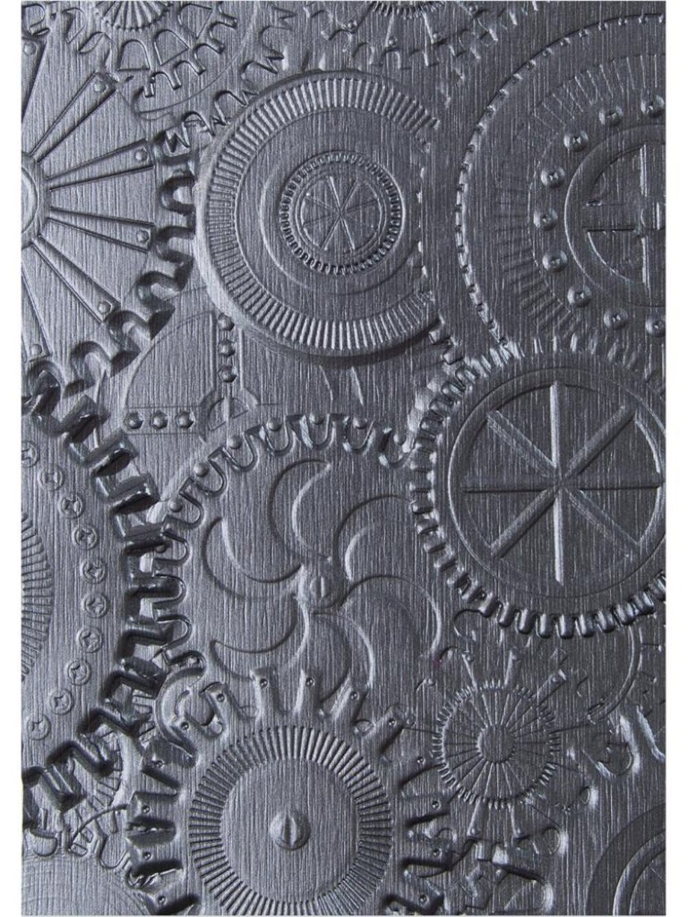 Mechanics Mini - Sizzix 3D Texture Fades Embossing Folder by Tim Holtz